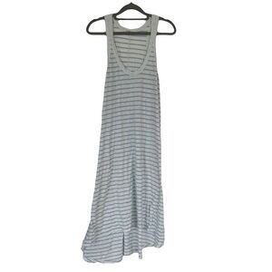 Fresh laundry - blue striped swing dress